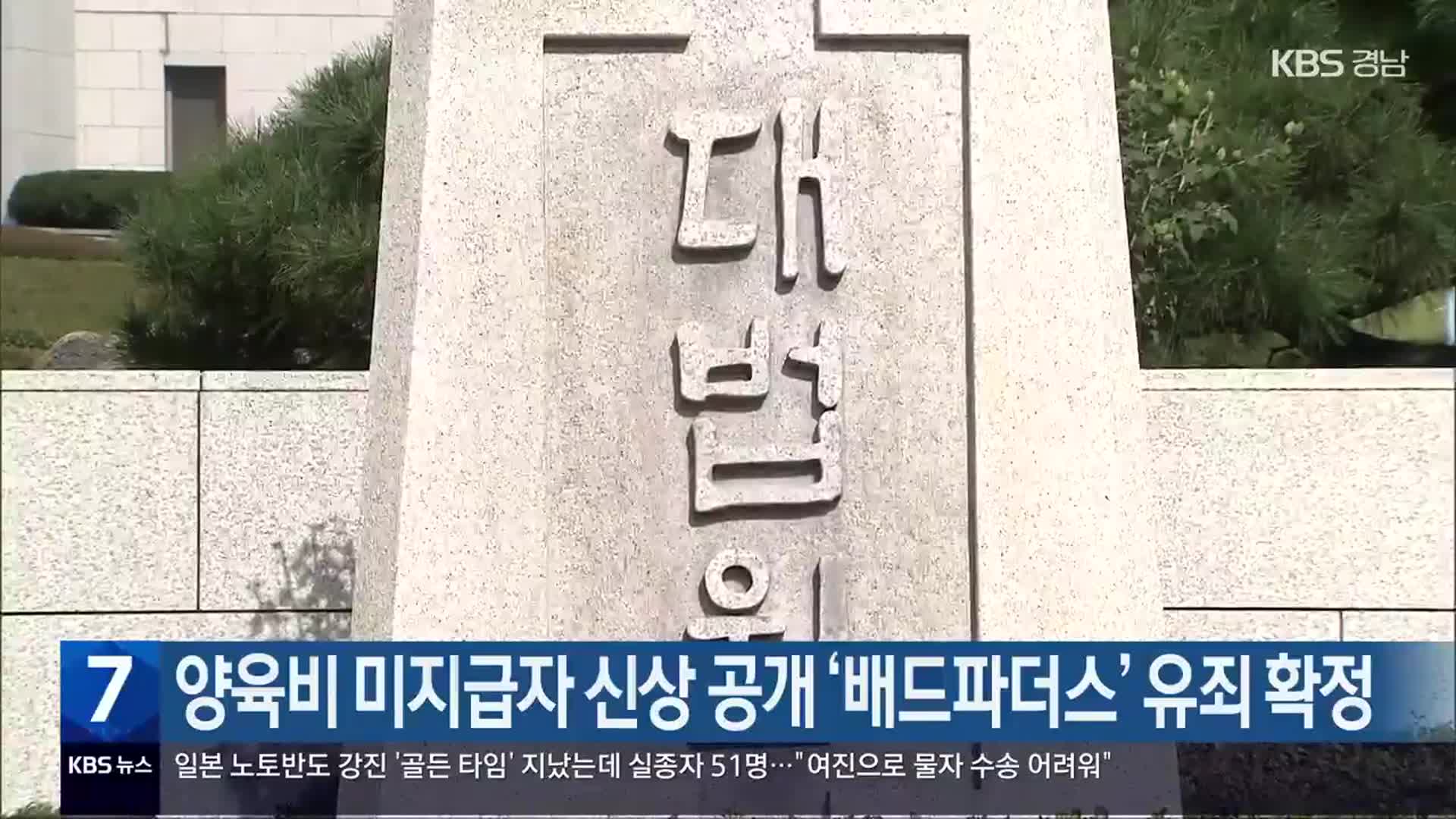 양육비 미지급자 신상 공개 ‘배드파더스’ 유죄 확정