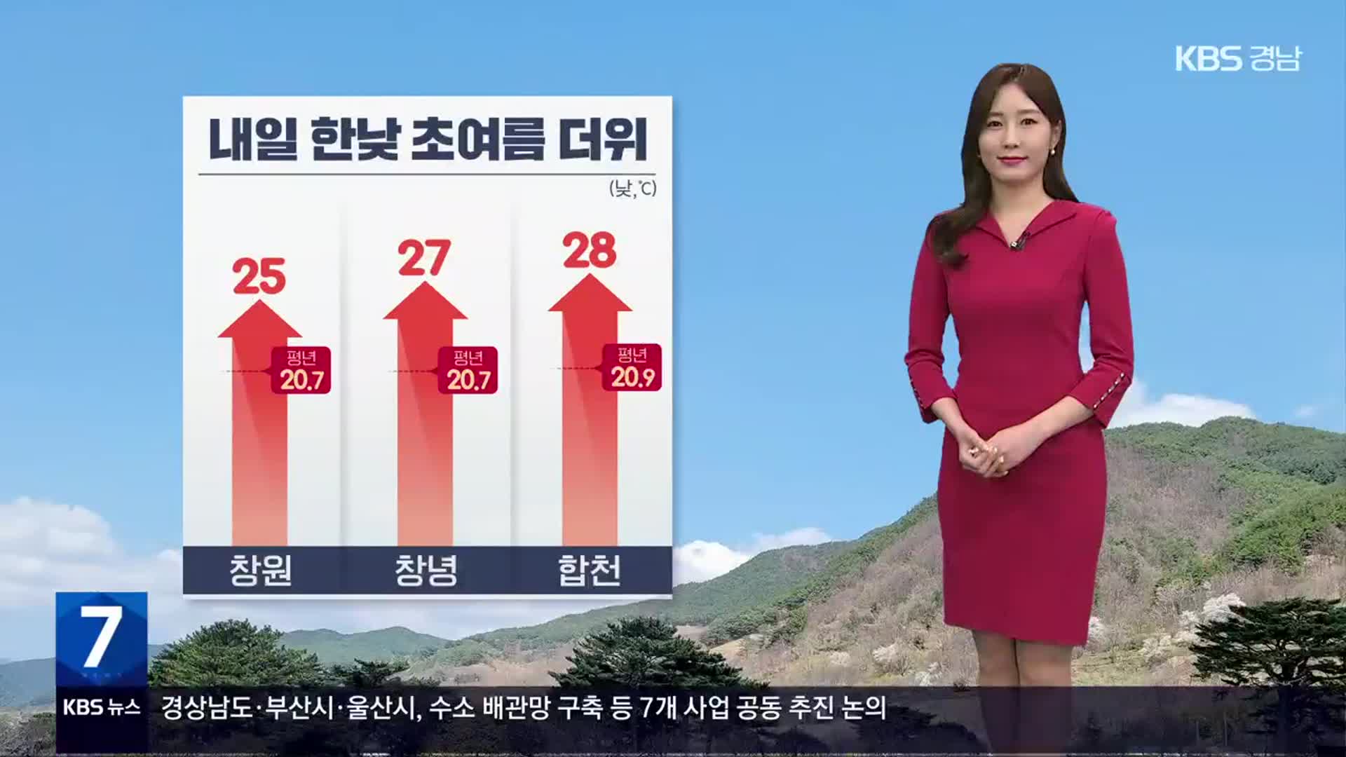 [날씨] 경남 내일 맑고 초여름 더위…창원 한낮 25도