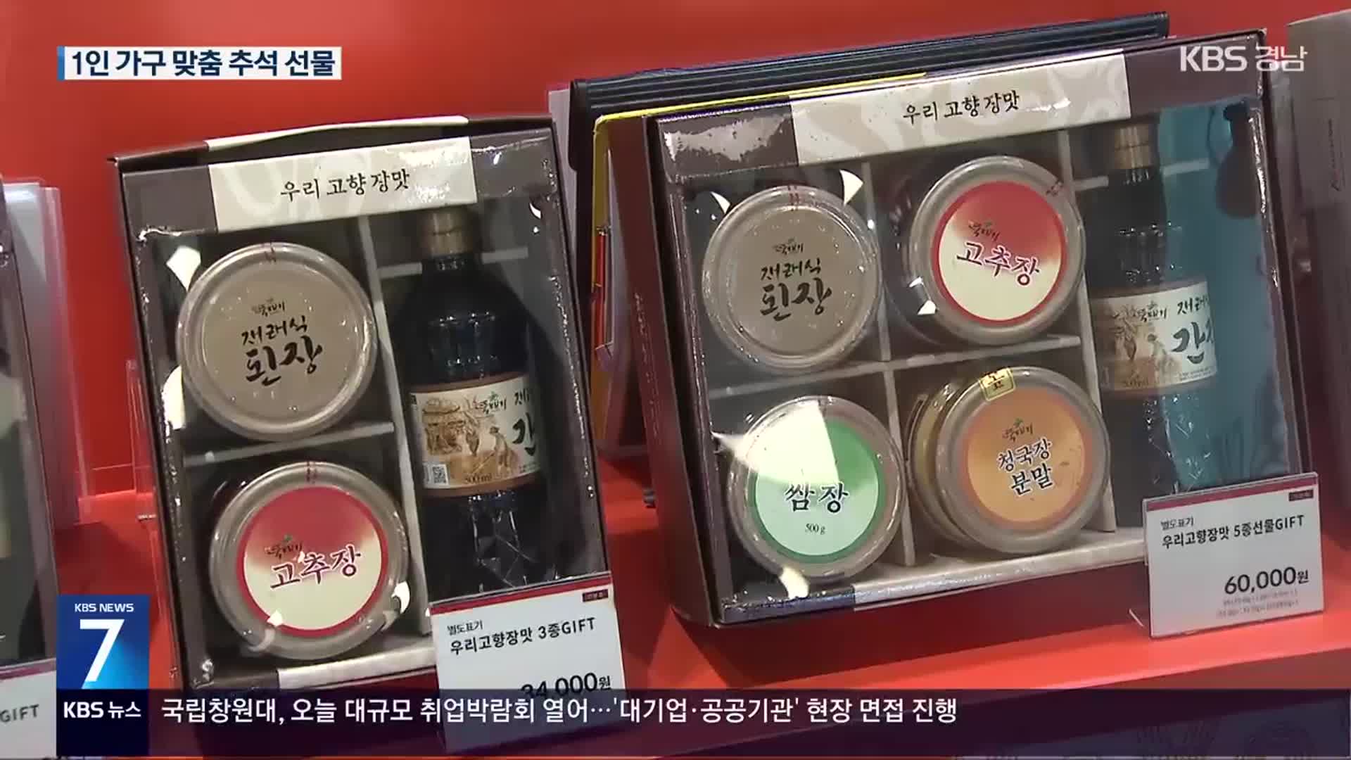 1인 가구 천만 시대…‘소용량 선물’ 인기