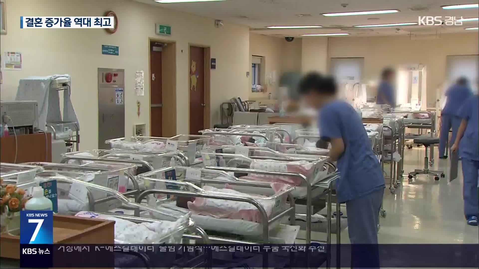 7월 출생아 수 6개월 만에 2만명대 회복…결혼 증가율 역대 최고