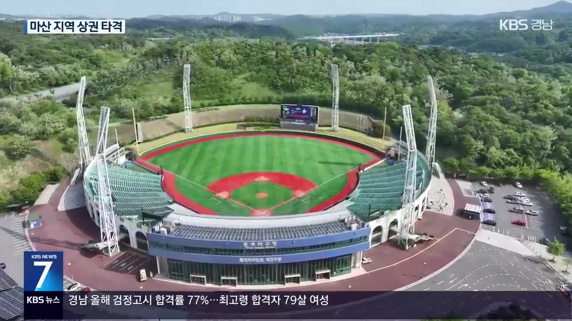 ‘울산 문수야구장’이 임시 홈구장…지역 상권 타격