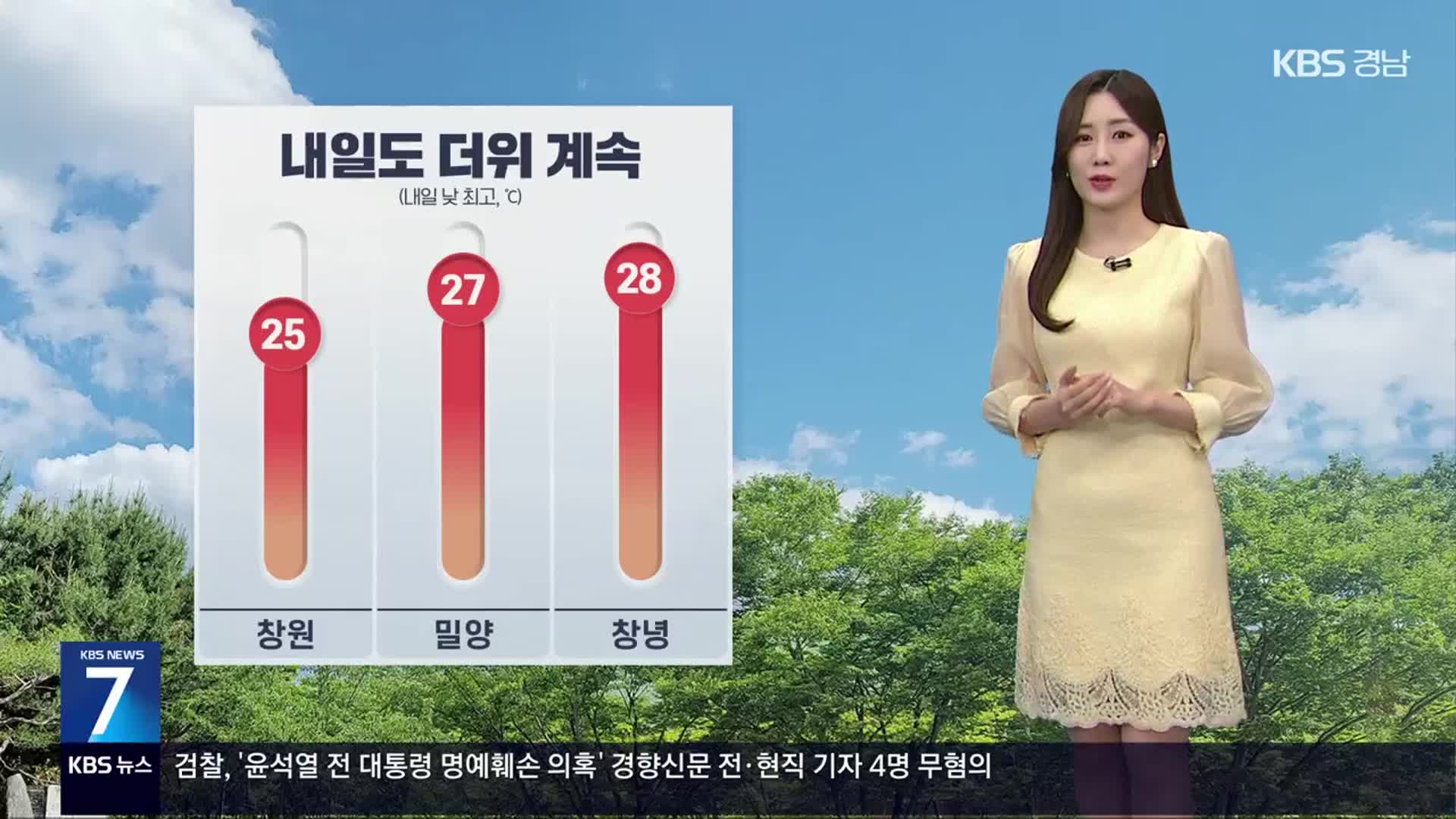 [날씨] 경남 내일도 더위 계속…곳곳 요란한 소나기