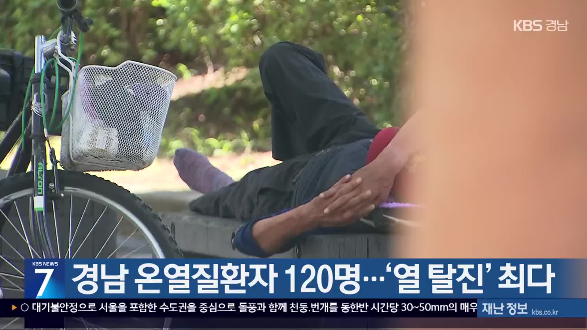 경남 온열질환자 120명…‘열 탈진’ 최다