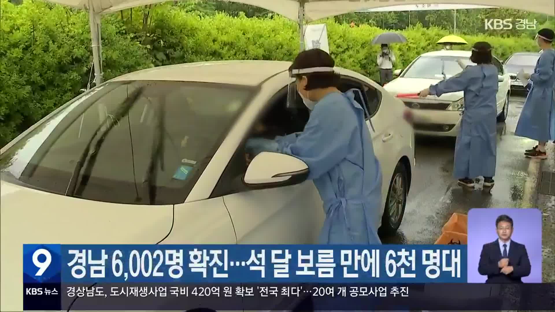 경남 6,002명 확진…석 달 보름 만에 6천 명대