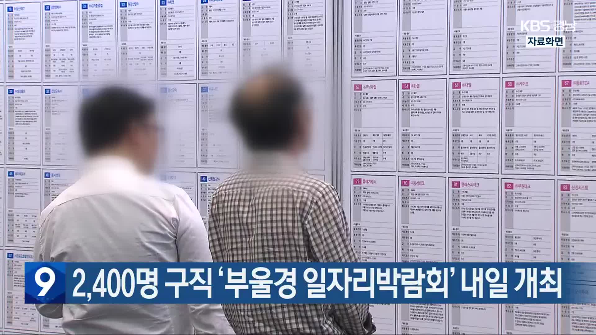 2,400명 구직 ‘부울경 일자리박람회’ 내일 개최