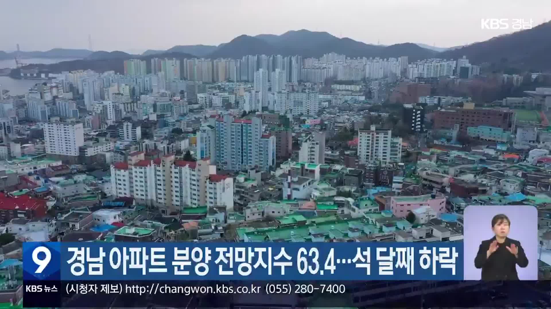 경남 아파트 분양 전망지수 63.4…석 달째 하락