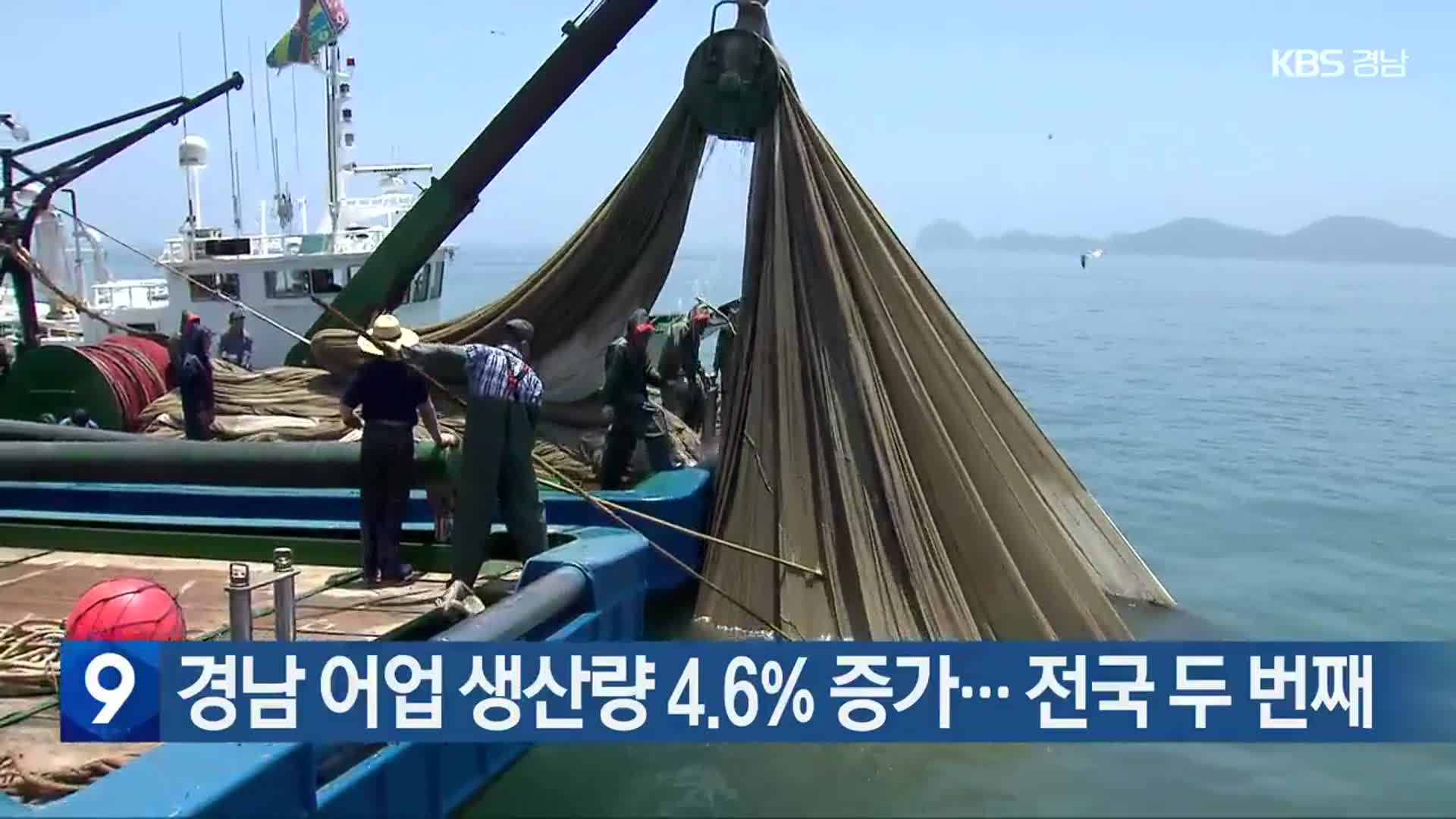 경남 어업 생산량 4.6% 증가…전국 두 번째