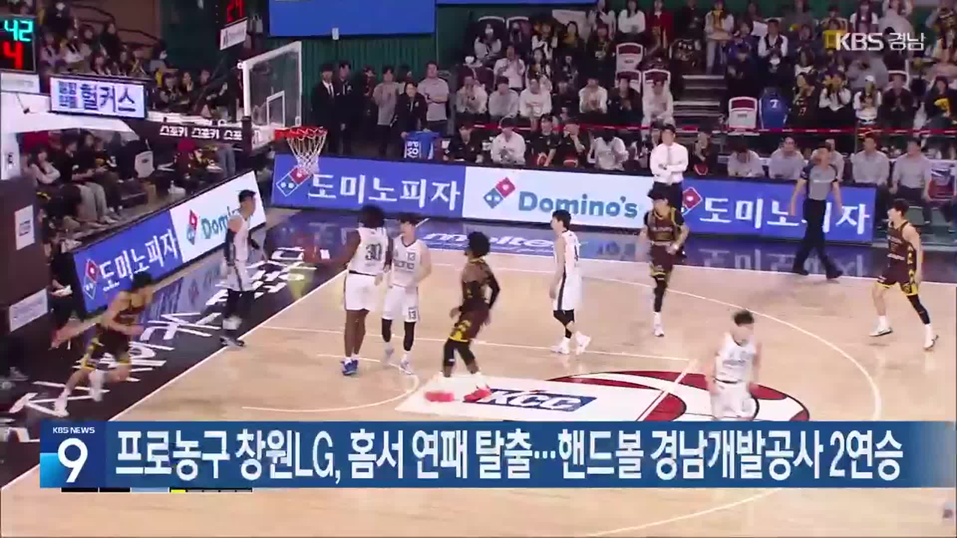 프로농구 창원LG, 홈서 연패 탈출…핸드볼 경남개발공사 2연승
