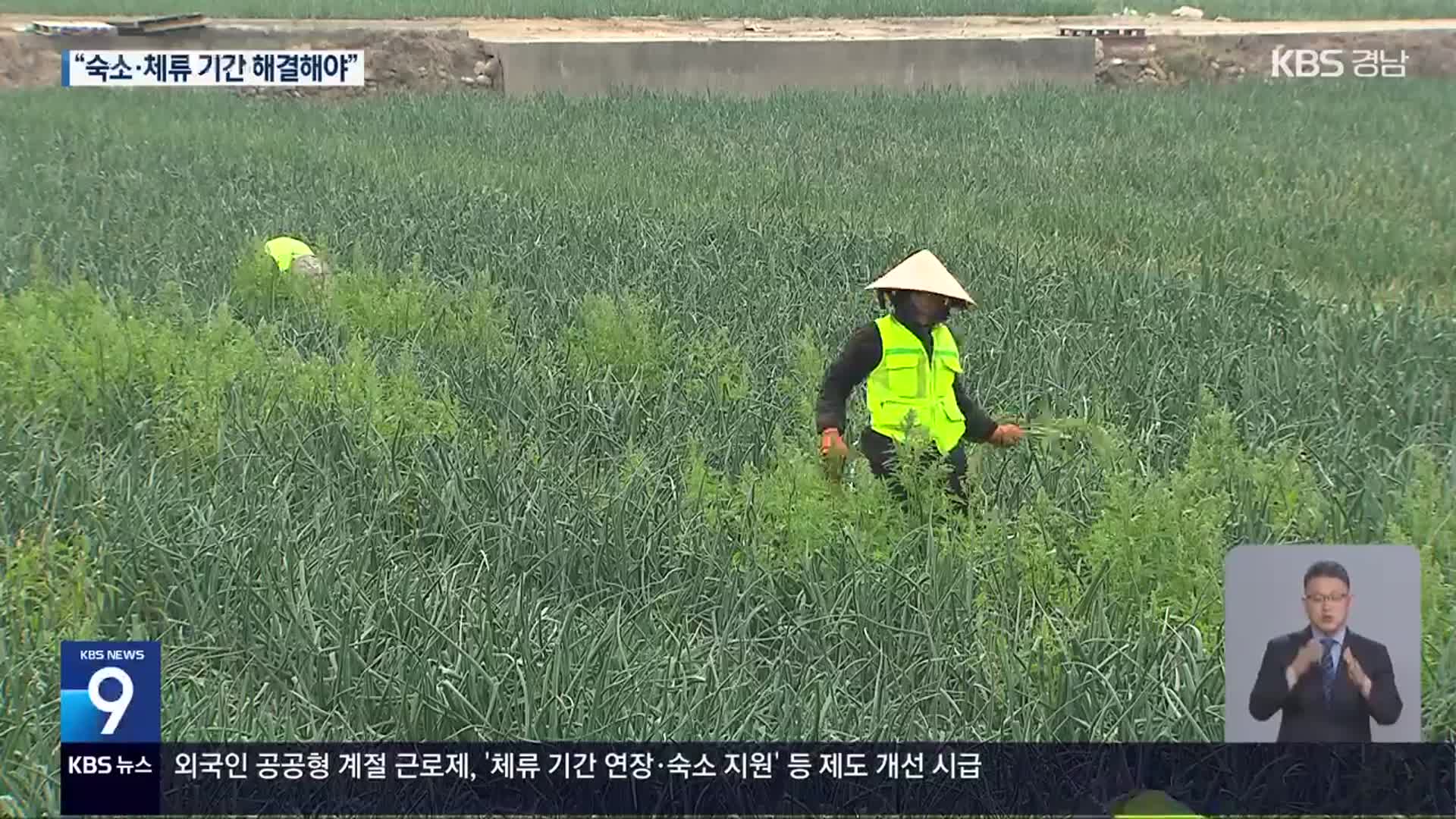 ‘농촌 일손 해소 외국인’…숙소·운영 해법 시급