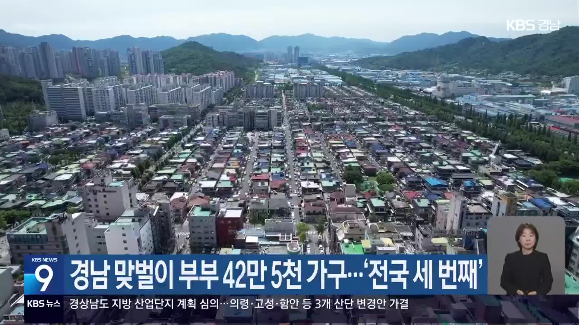 경남 맞벌이 부부 42만 5천 가구…‘전국 세 번째’