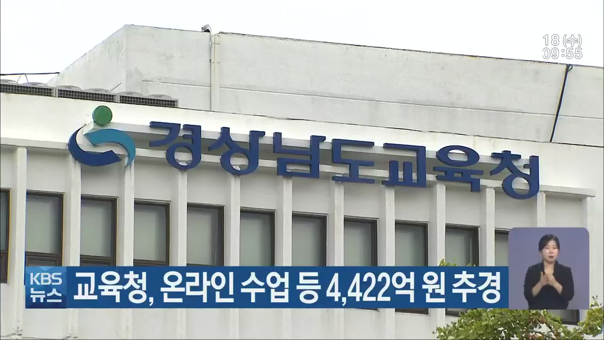 경남교육청, 온라인 수업 등 4,422억 원 추경