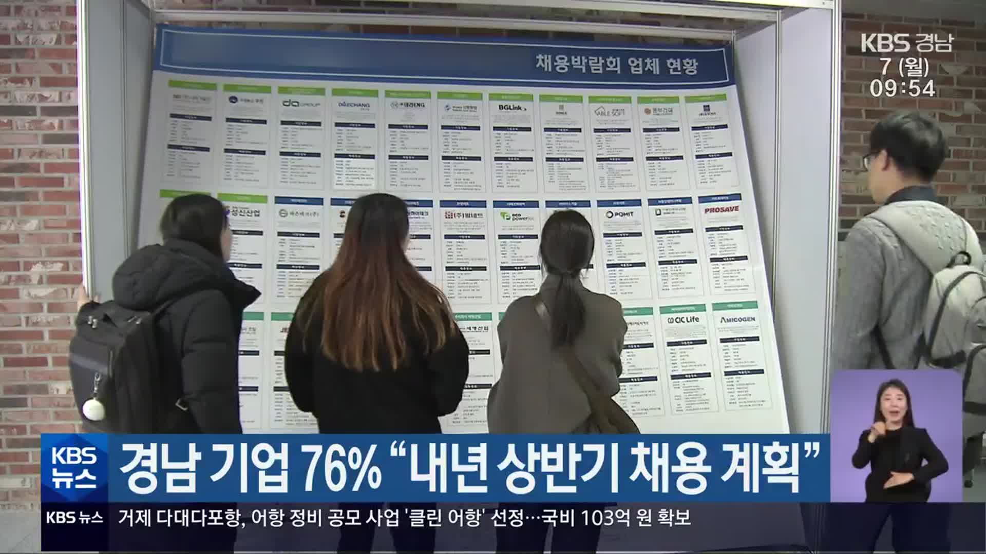 경남 기업 76% “내년 상반기 채용 계획”