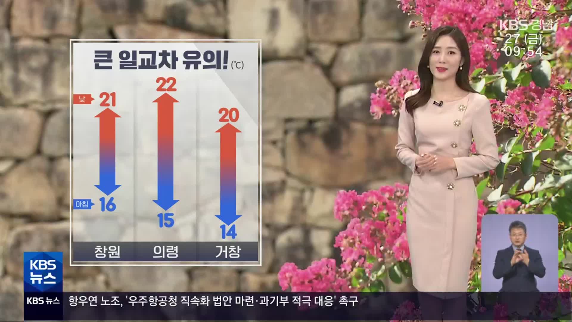 [날씨] 경남 깊어지는 가을…큰 일교차 유의