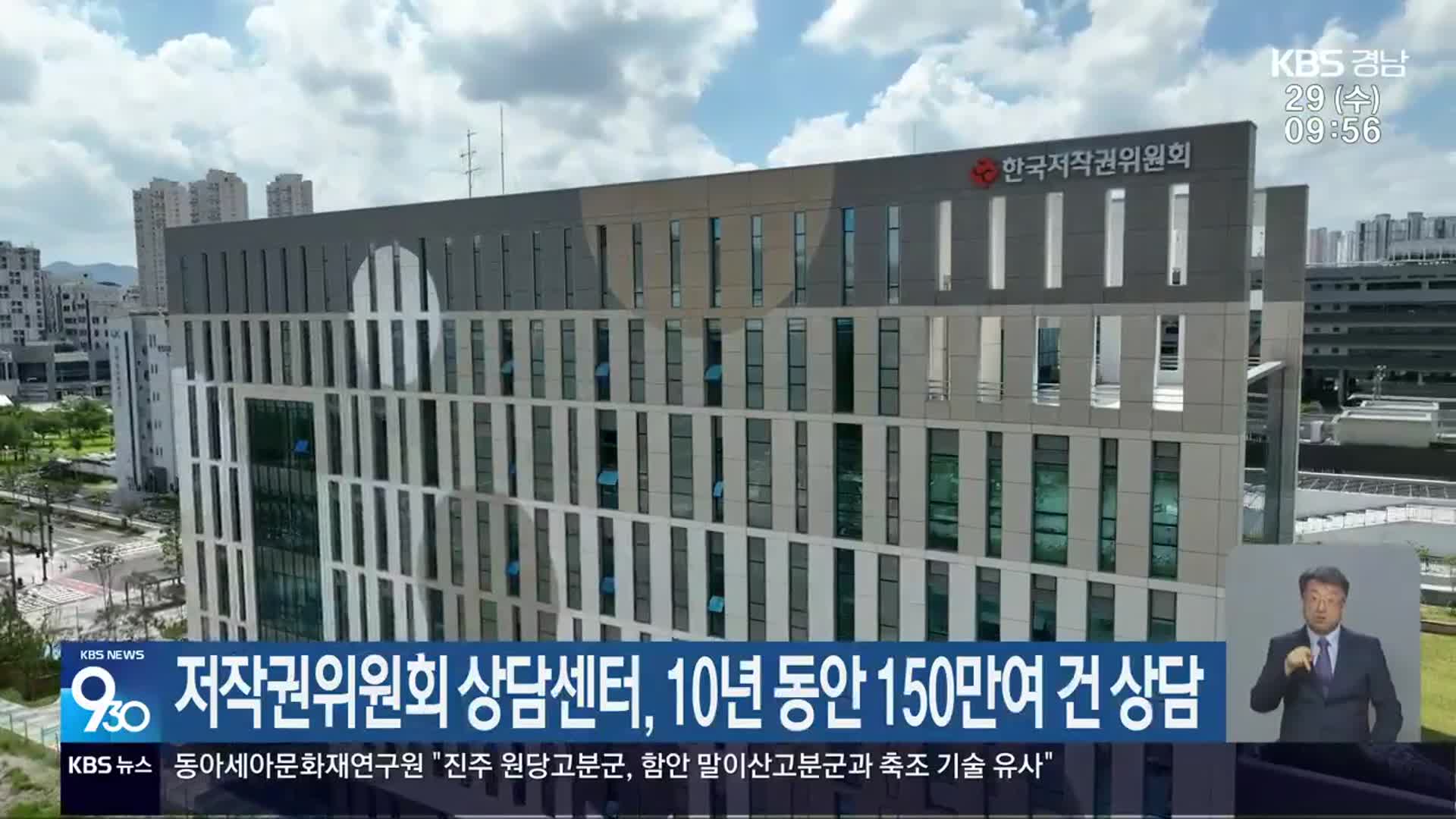 저작권위원회 상담센터, 10년 동안 150만여 건 상담