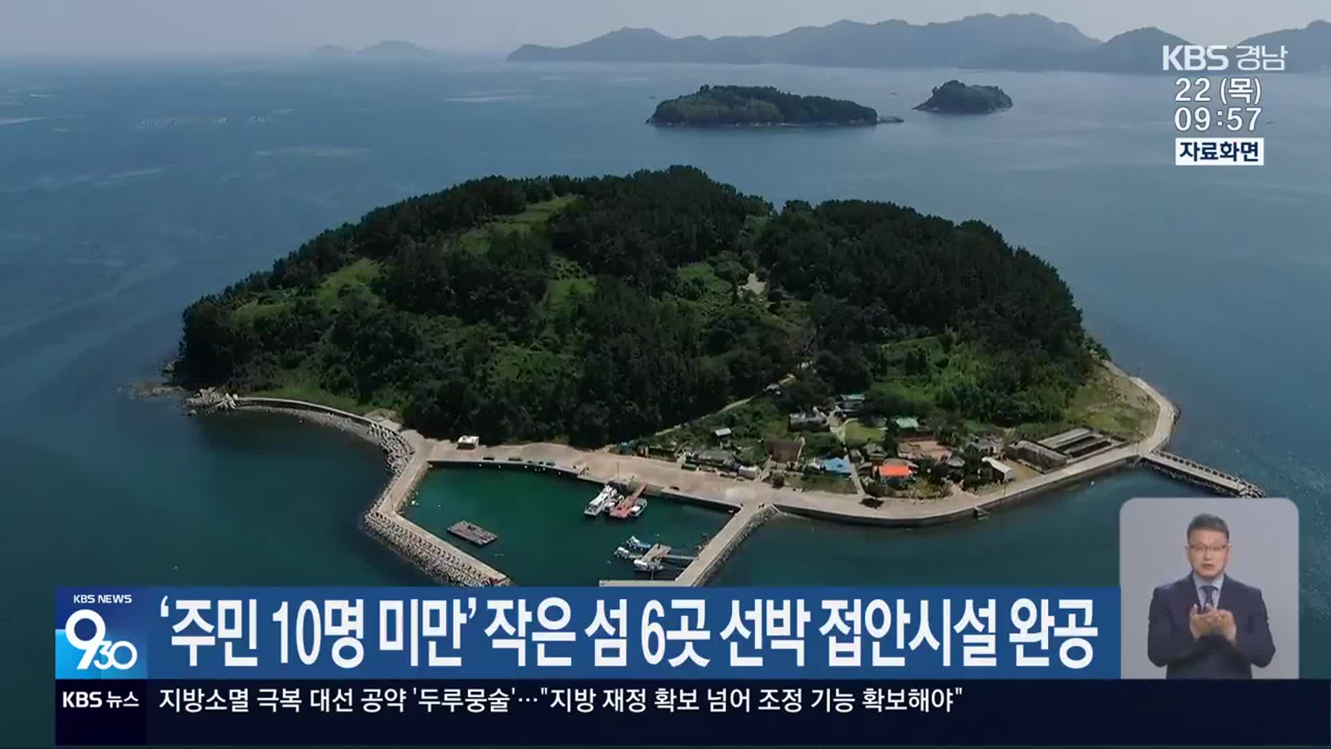 ‘주민 10명 미만’ 작은 섬 6곳 선박 접안시설 완공