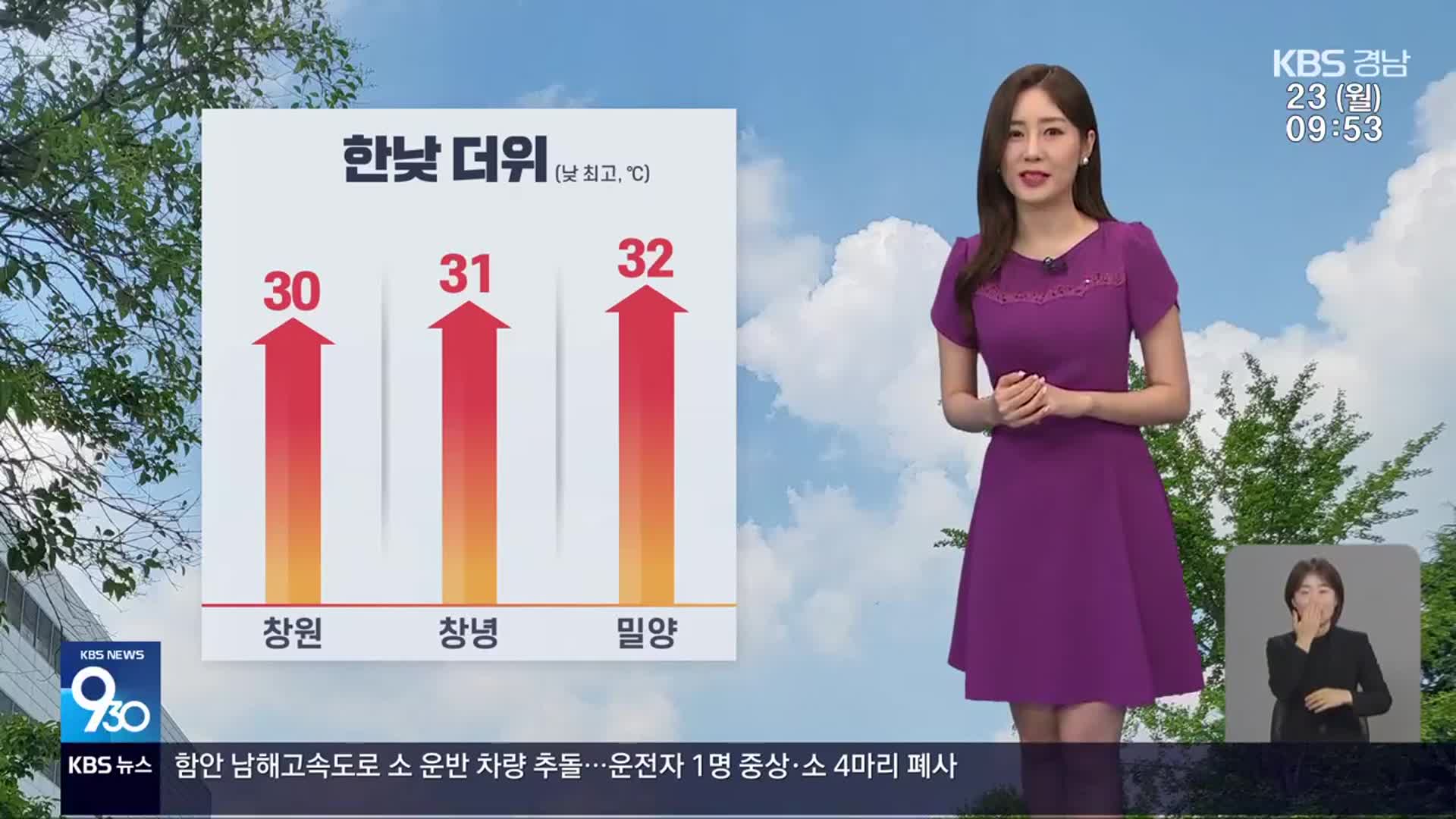 [날씨] 경남 오늘 맑고 낮더위…내일 다시 장맛비