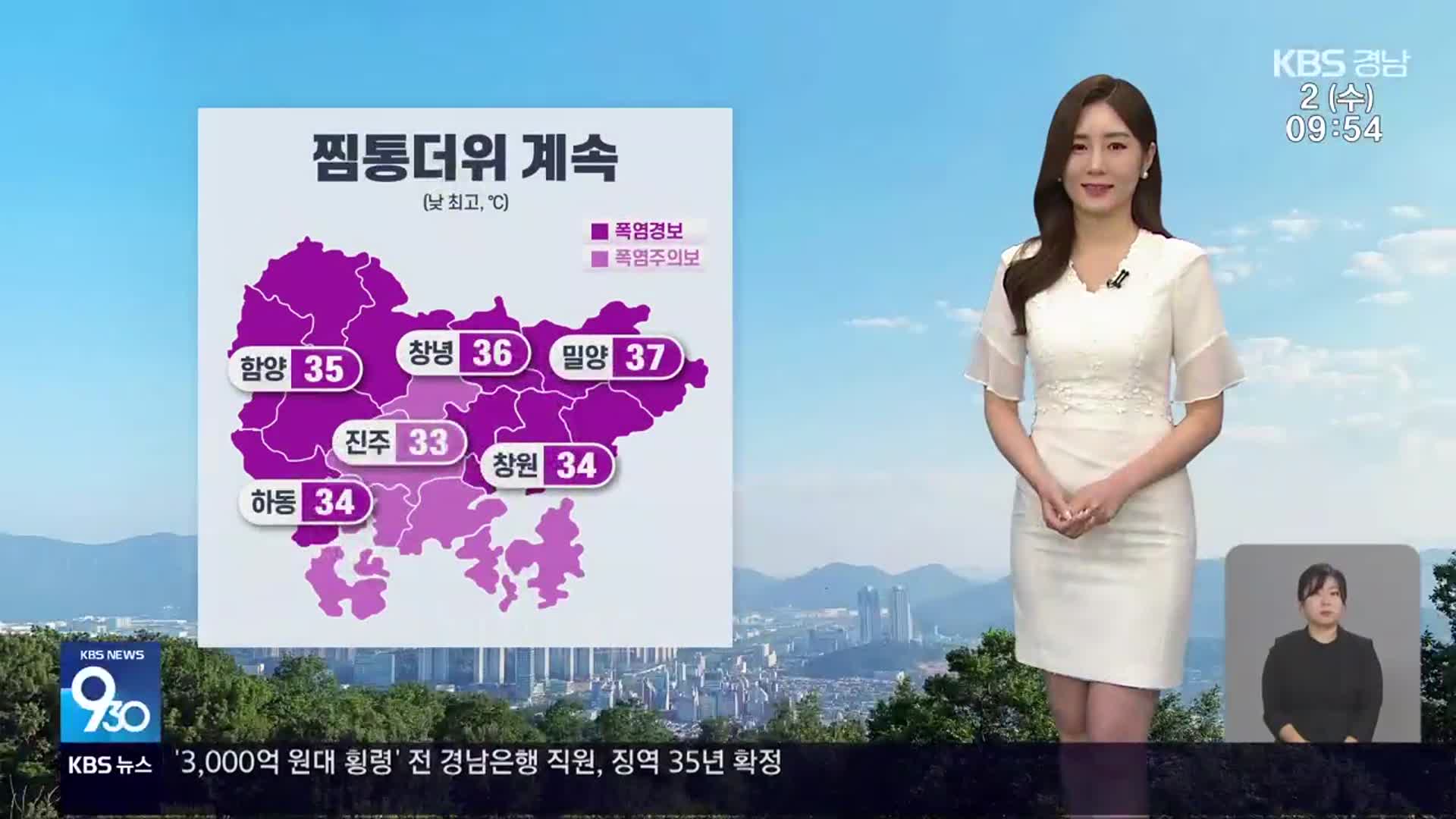 [날씨] 경남 오늘도 폭염·소나기…어제보다 더 더워