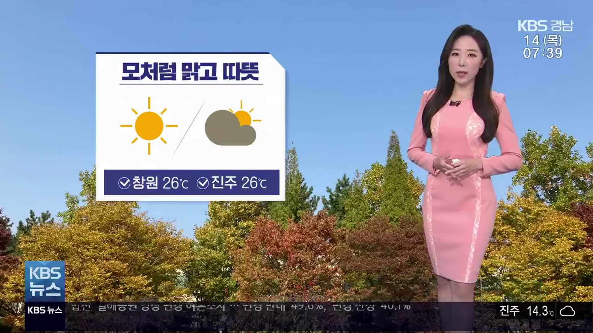[날씨] 경남 오늘 모처럼 따뜻…내일 오후부터 비소식