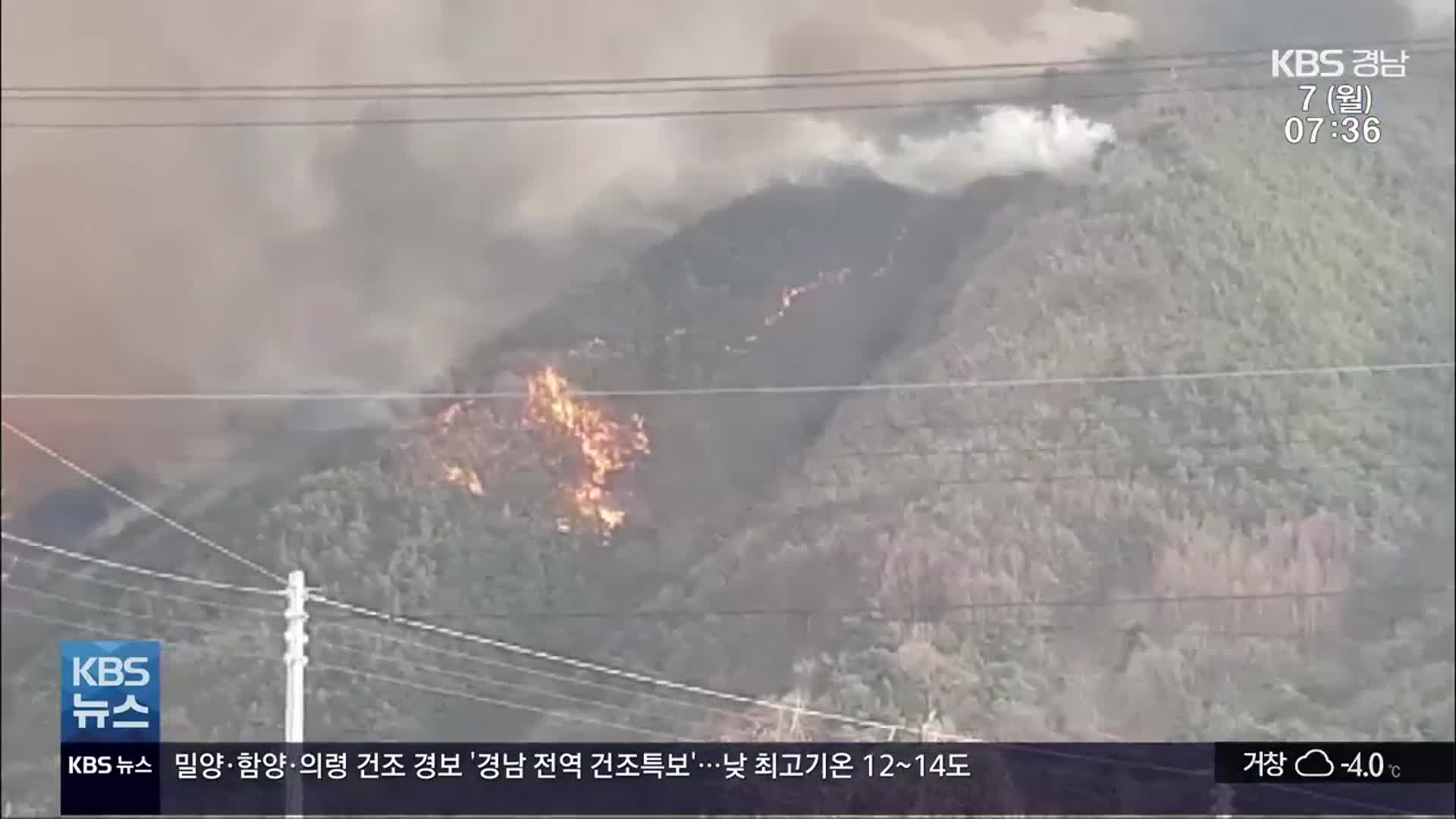 50년 만의 최악 가뭄…경남 전역 ‘산불 비상’