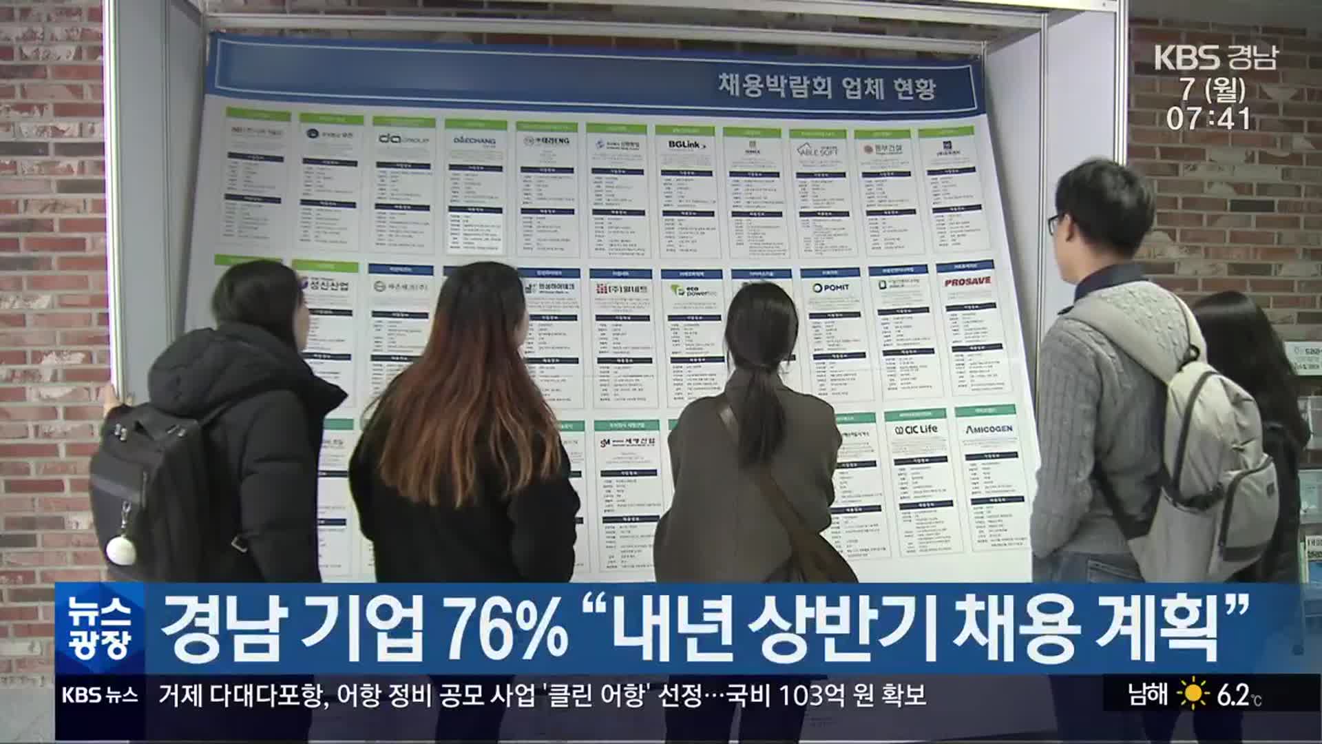 경남 기업 76% “내년 상반기 채용 계획”