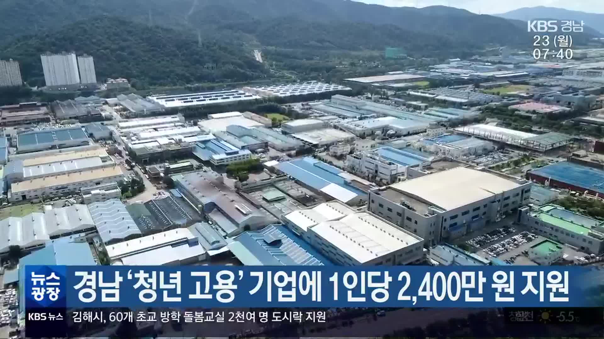 경남 ‘청년 고용’ 기업에 1인당 2,400만 원 지원