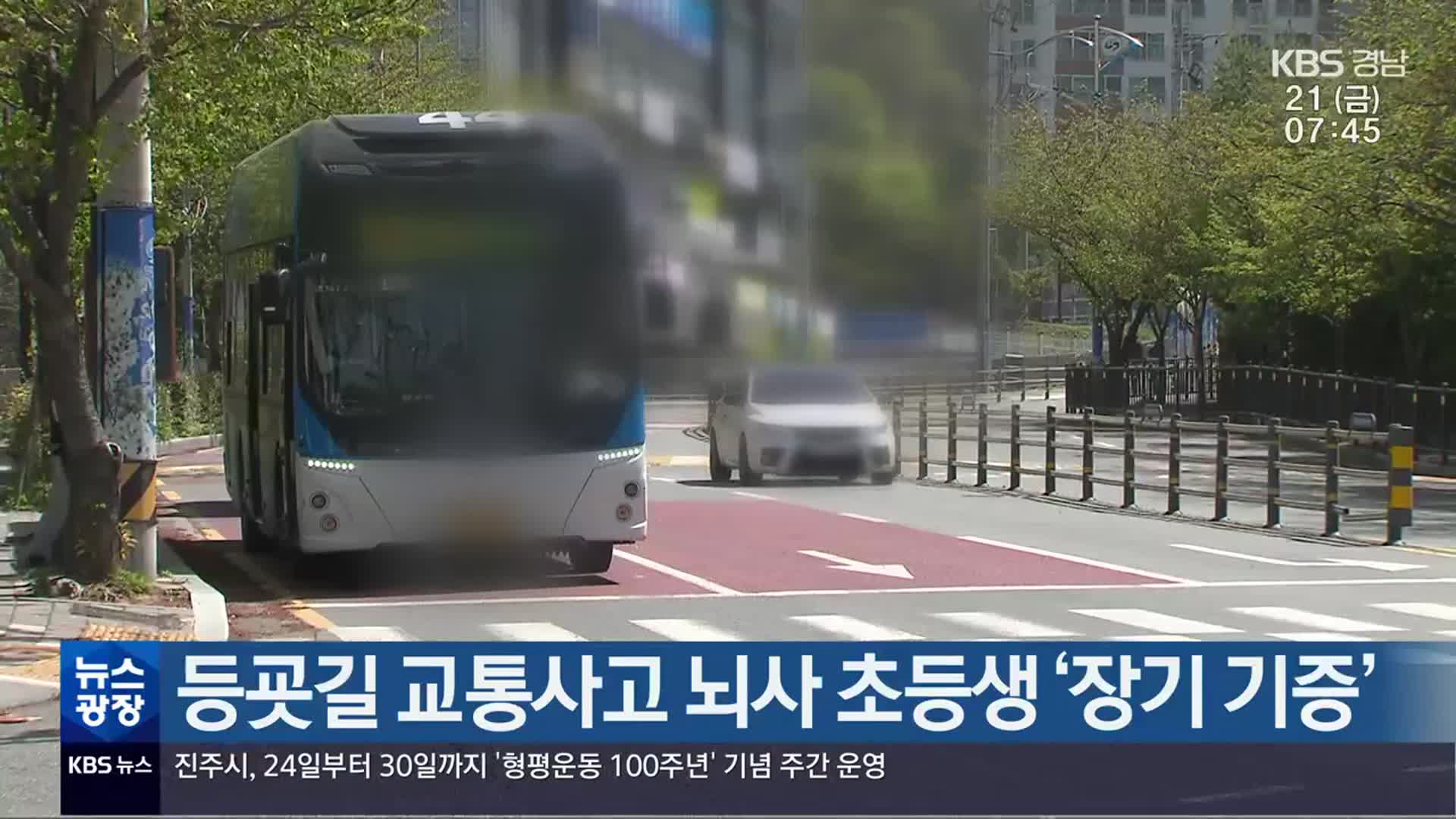 등굣길 교통사고 뇌사 초등생 ‘장기 기증’