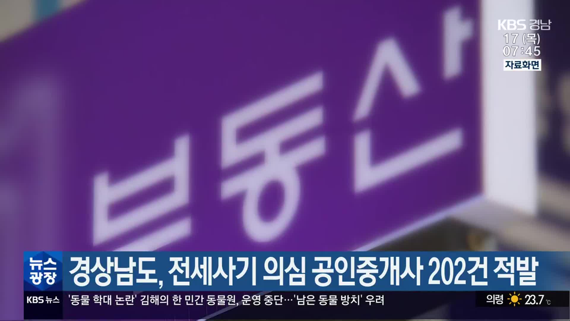 경상남도, 전세사기 의심 공인중개사 202건 적발