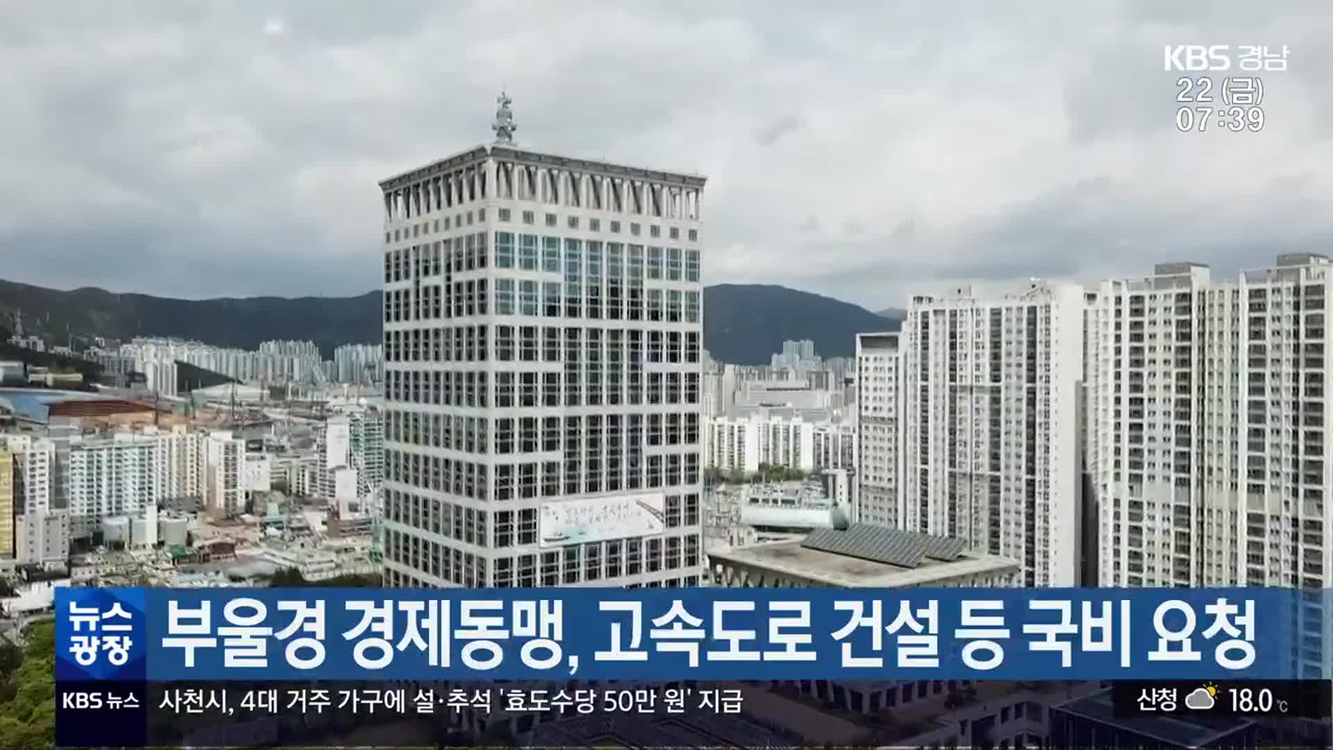 부울경 경제동맹, 고속도로 건설 등 국비 요청