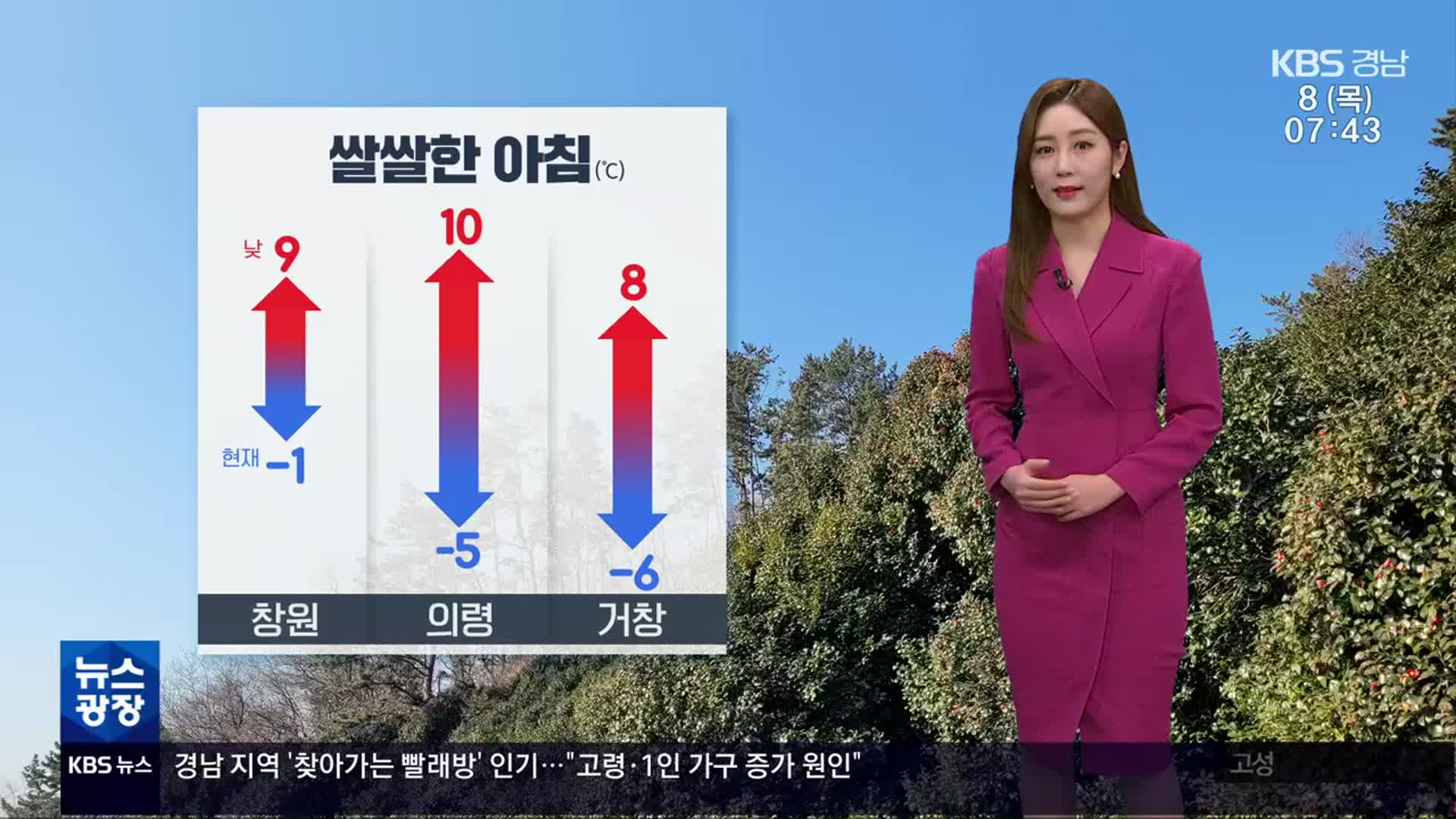 [날씨] 경남 쌀쌀한 출근길…내륙 짙은 안개 유의