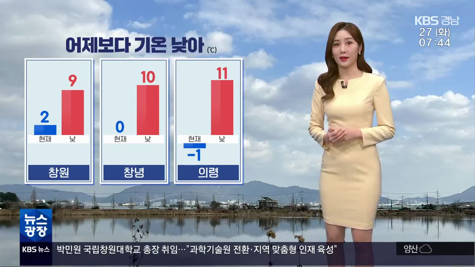 [날씨] 경남 오늘 어제보다 기온 낮아…내륙 짙은 안개