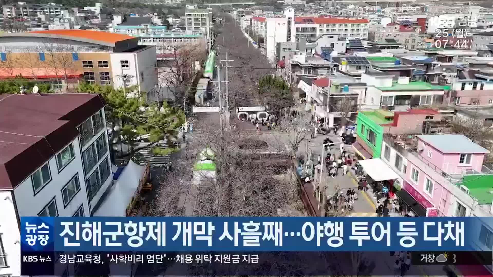 진해군항제 개막 사흘째…야행 투어 등 다채