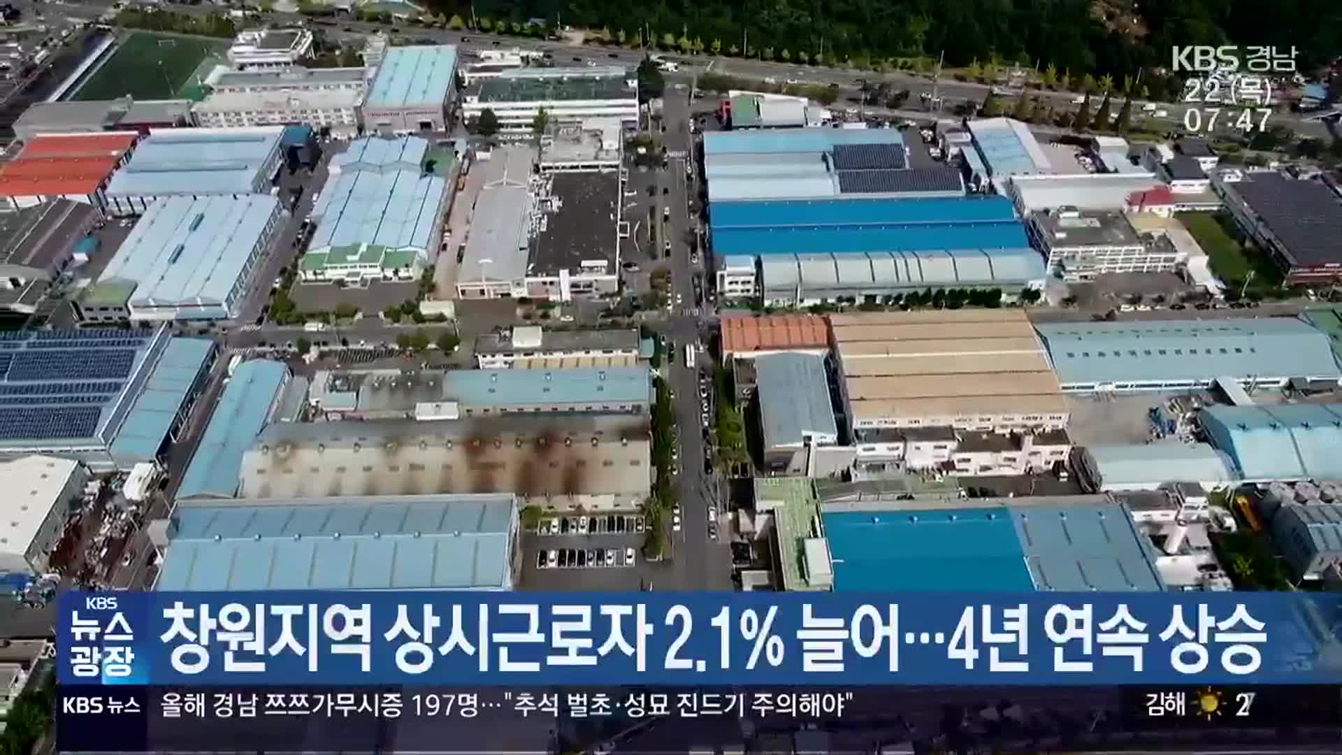 창원지역 상시근로자 2.1% 늘어…4년 연속 상승