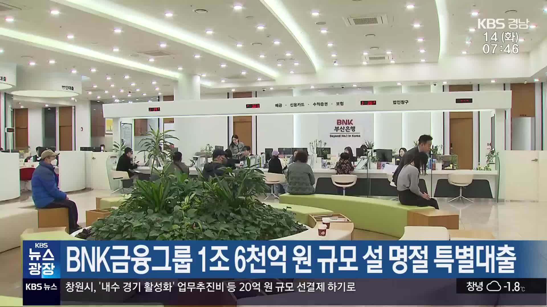 BNK금융그룹 1조 6천억 원 규모 설 명절 특별대출