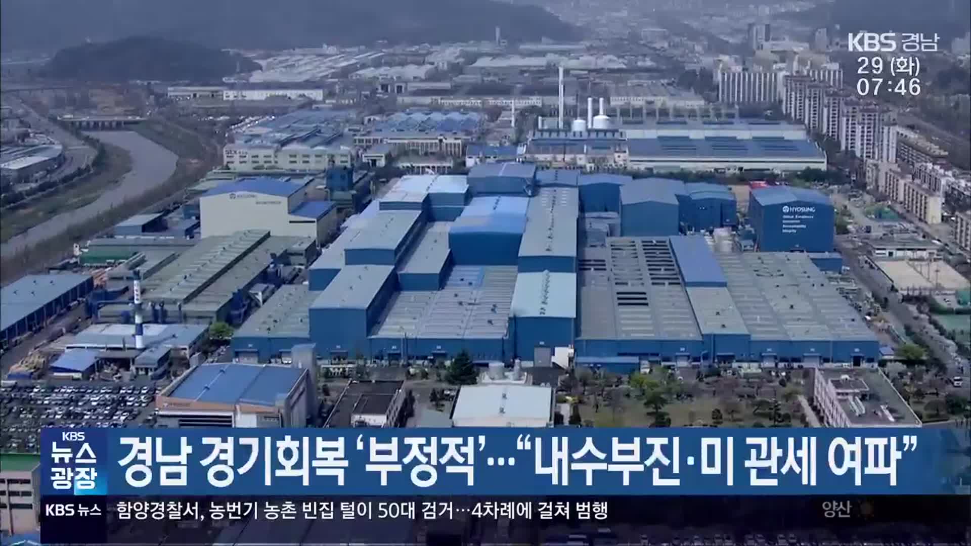경남 경기회복 ‘부정적’…“내수부진·미 관세 여파”