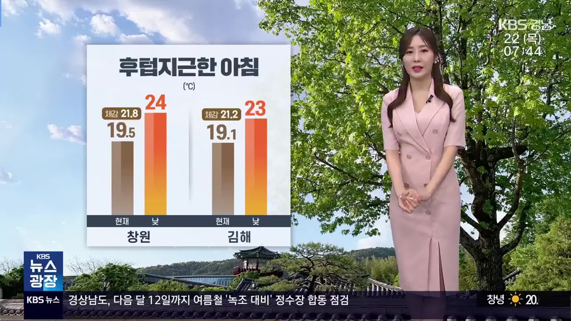 [날씨] 경남 후텁지근한 아침…오후 서부 중심 비