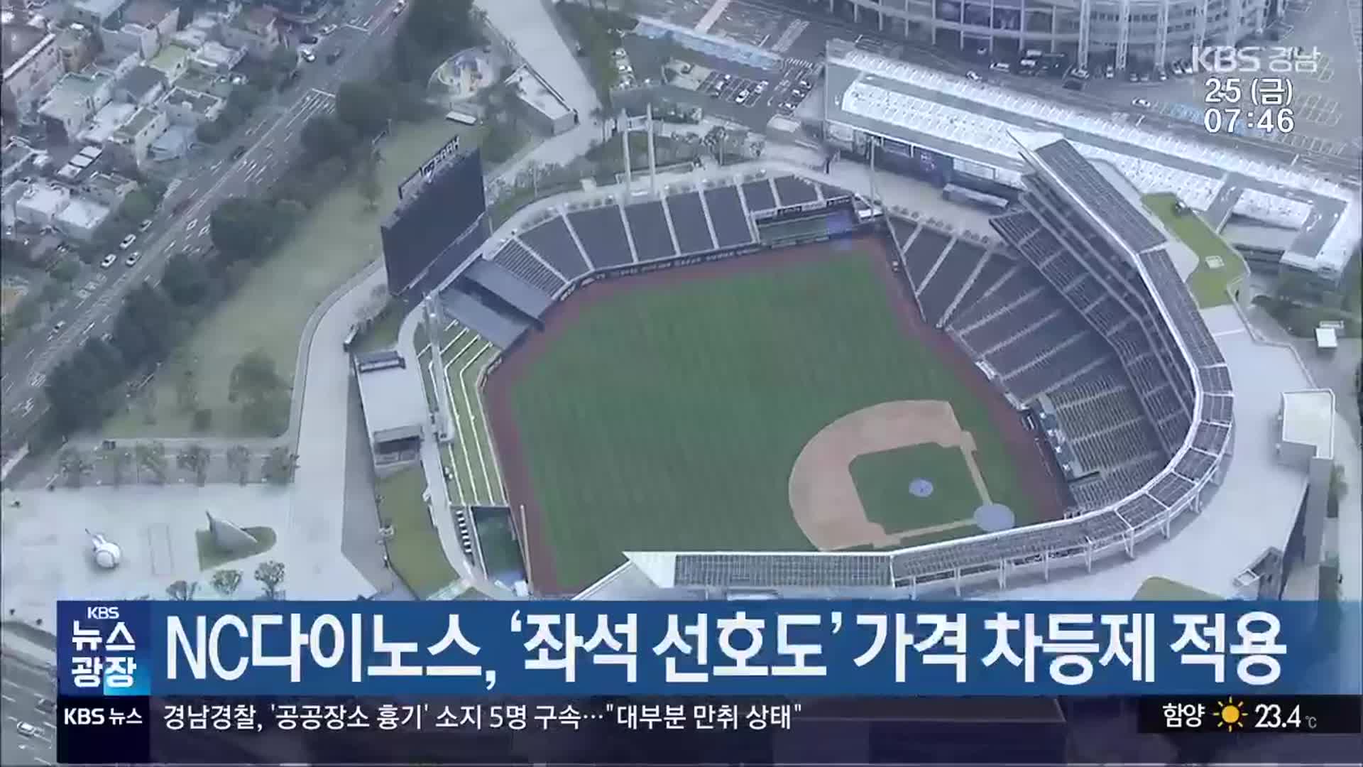 NC다이노스, ‘좌석 선호도’ 가격 차등제 적용