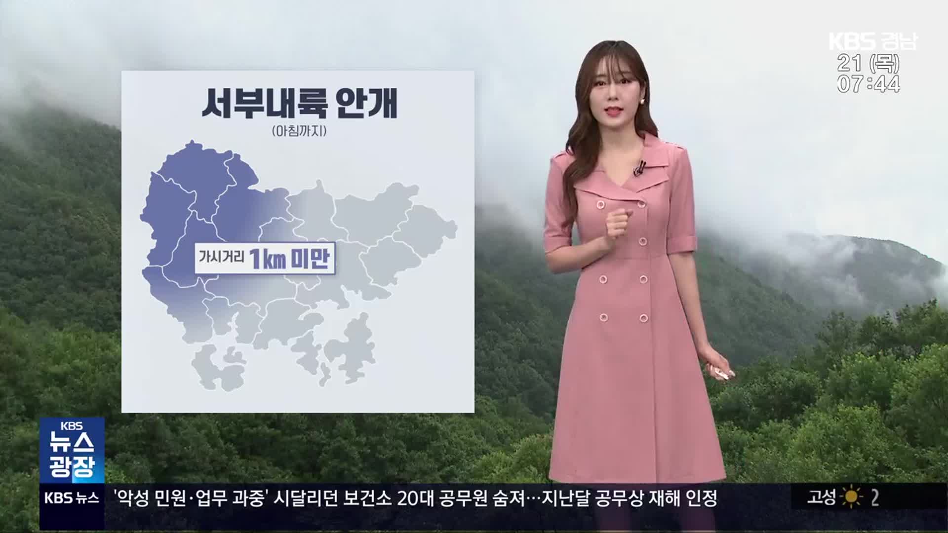 [날씨] 경남 오늘도 폭염·소나기…아침까지 서부 내륙 안개