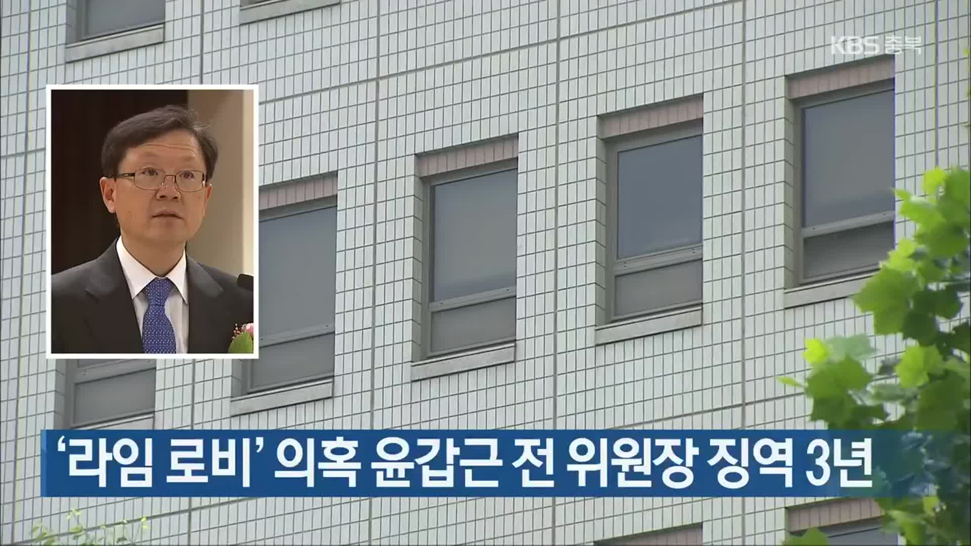 ‘라임 로비’ 의혹 윤갑근 전 위원장 징역 3년