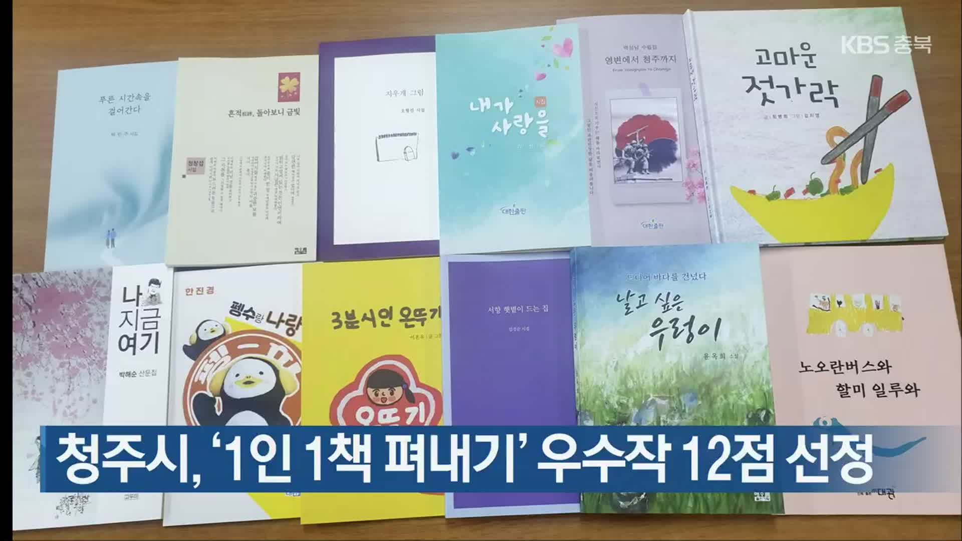 청주시, ‘1인 1책 펴내기’ 우수작 12점 선정