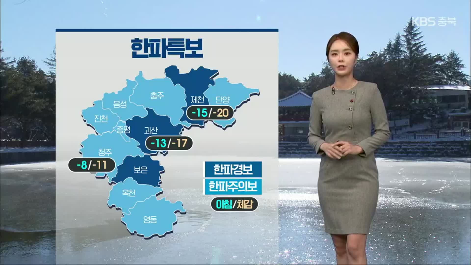 [날씨] 충북 대설·한파 특보…빙판길 유의