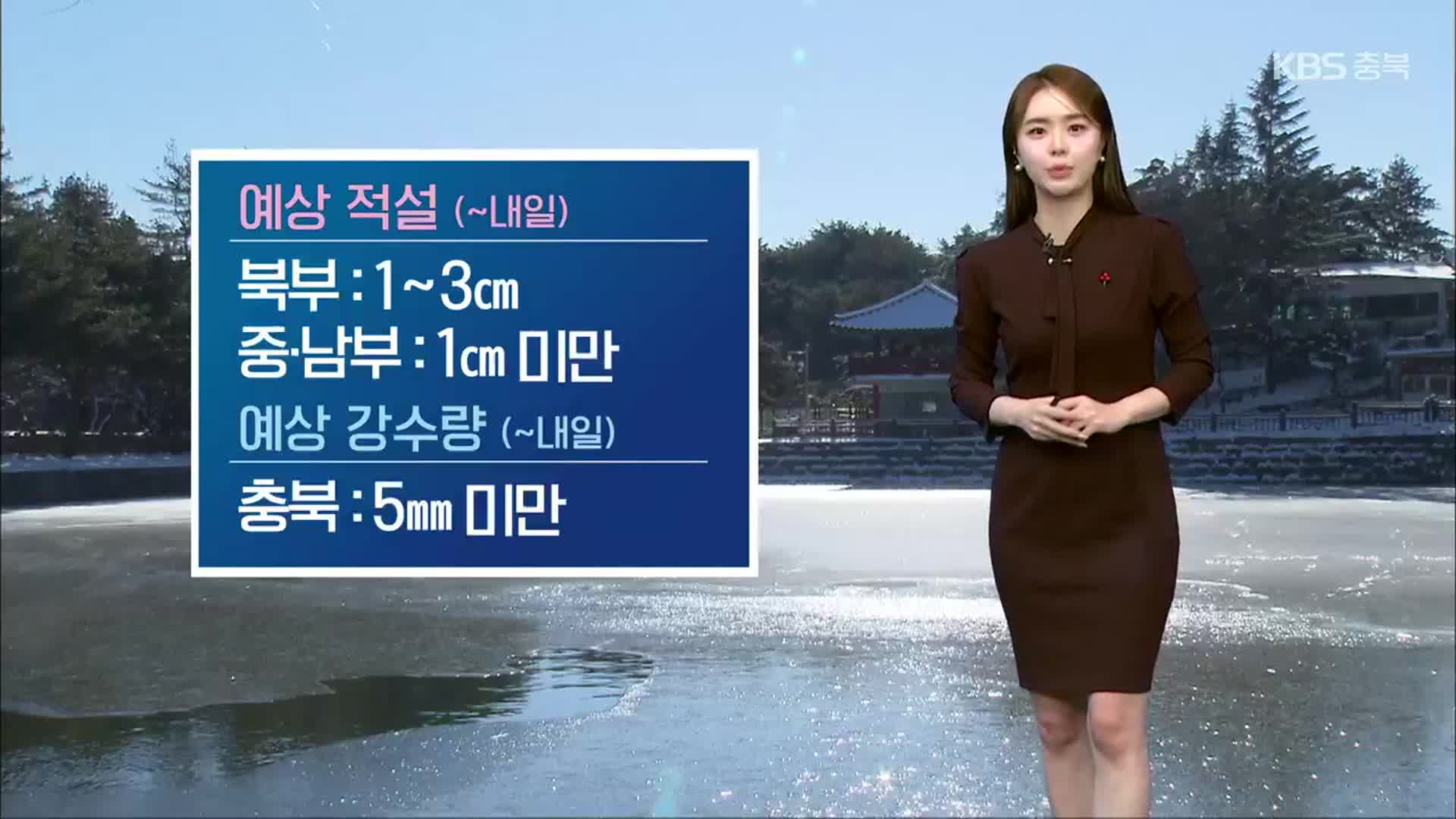 [날씨] 충북 밤부터 눈…내일 낮부터 추워져