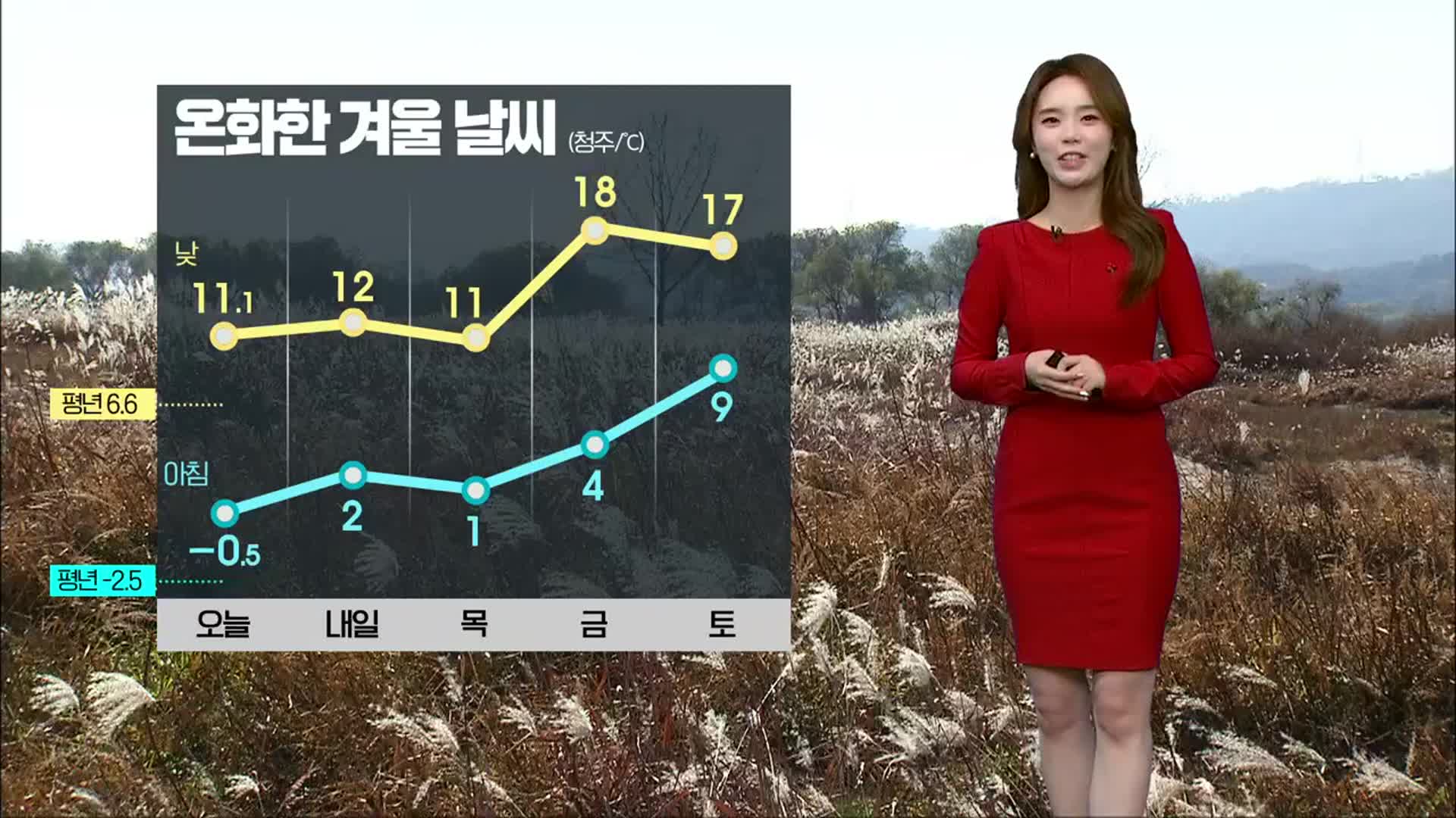 [날씨] 충북 내일 온화함 속 탁한 공기…오후부터 비