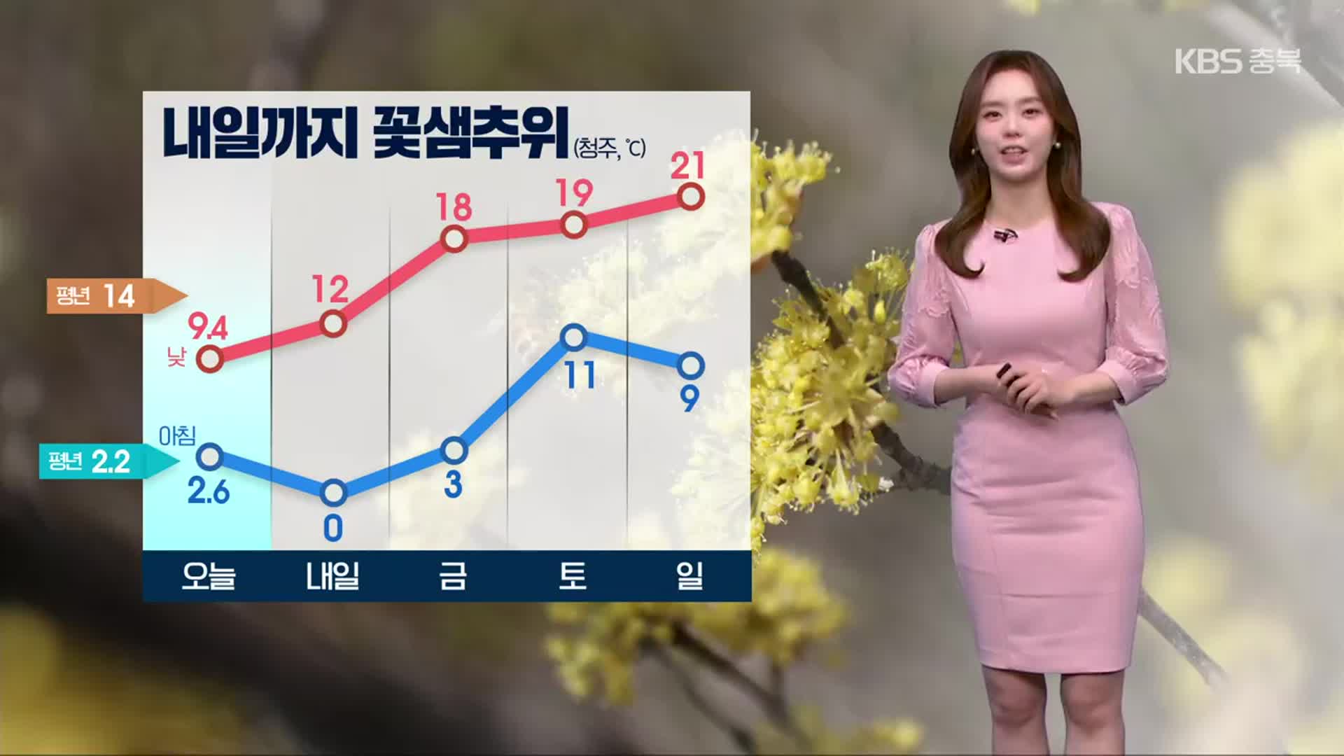 [날씨] 충북 내일까지 꽃샘추위…건조주의보 계속