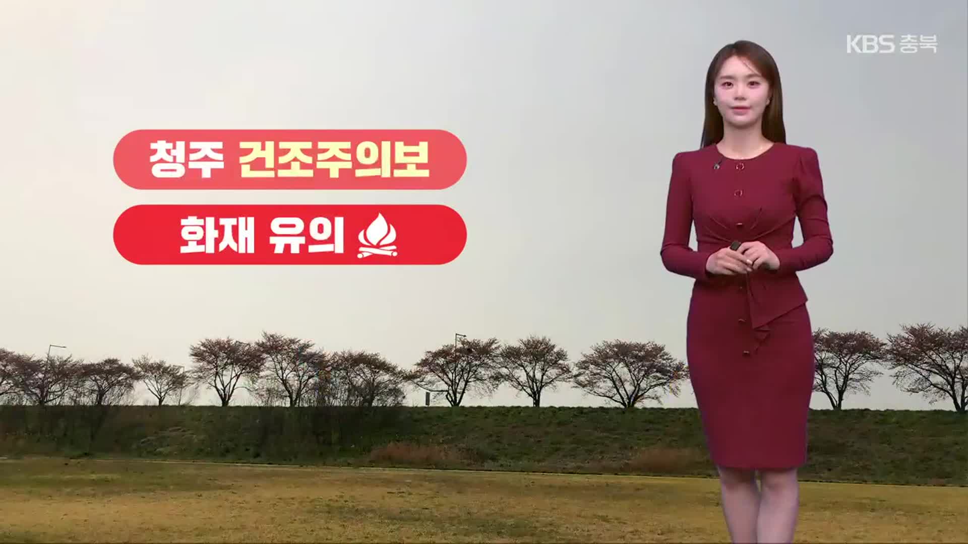 [날씨] 충북 건조주의보…내일 오전까지 공기 탁해