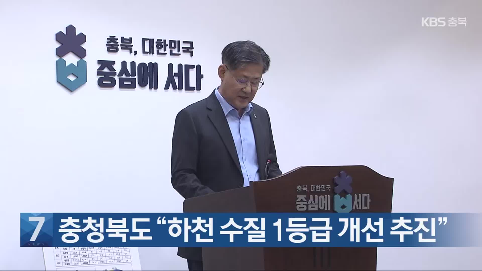 [간추린 단신] 충청북도 “하천 수질 1등급 개선 추진” 외