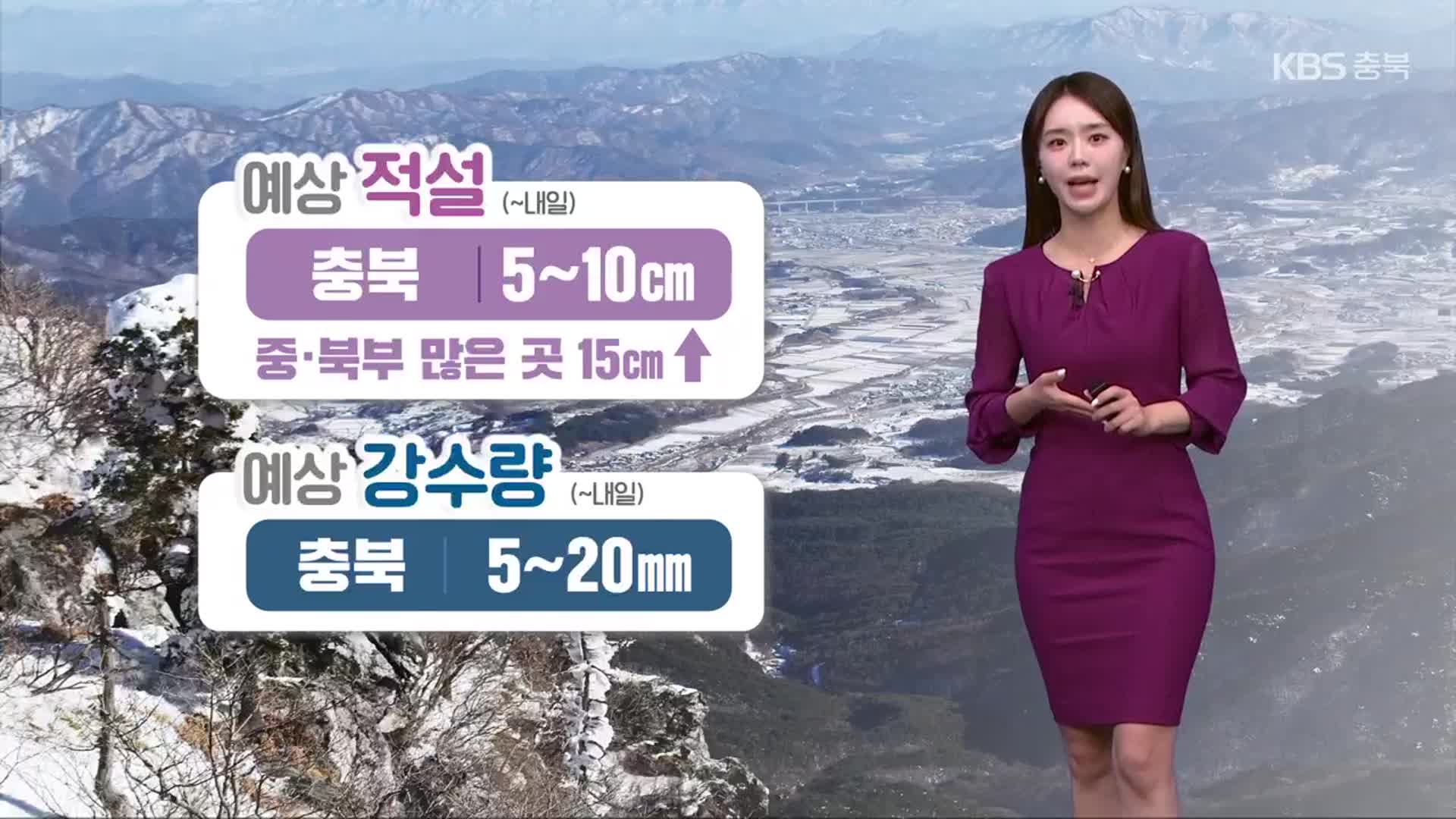 [날씨] 충북 대설특보…모레까지 눈 ‘펑펑’