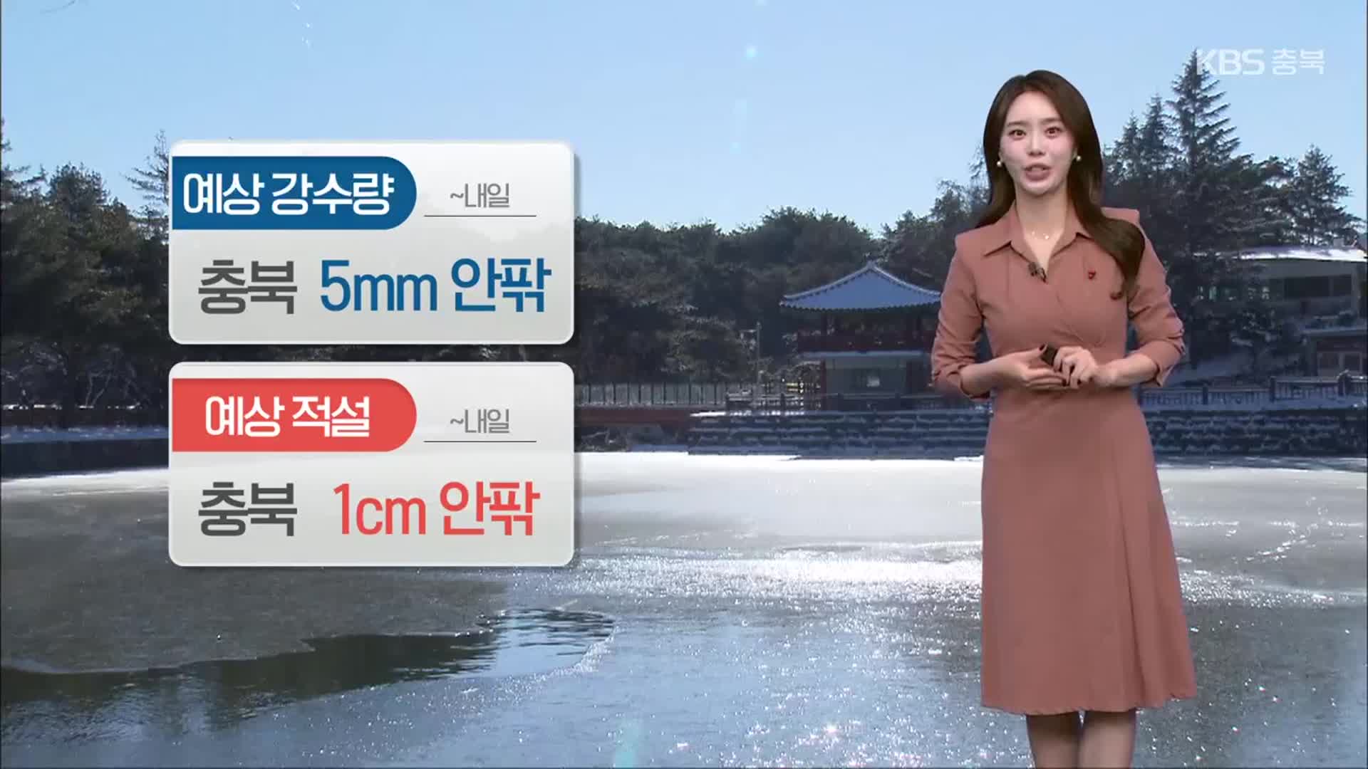 [날씨] 충북 내일 새벽까지 비·눈…갈수록 추워요!