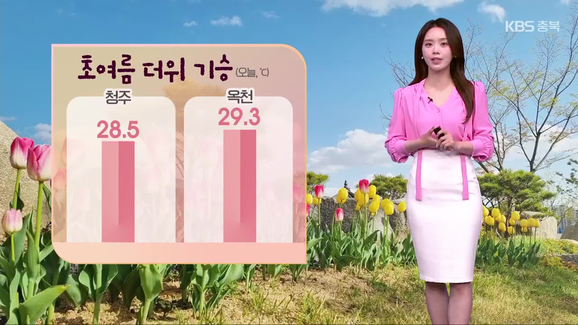 [날씨] 충북 내일도 한낮 초여름 더위…일교차 커요!