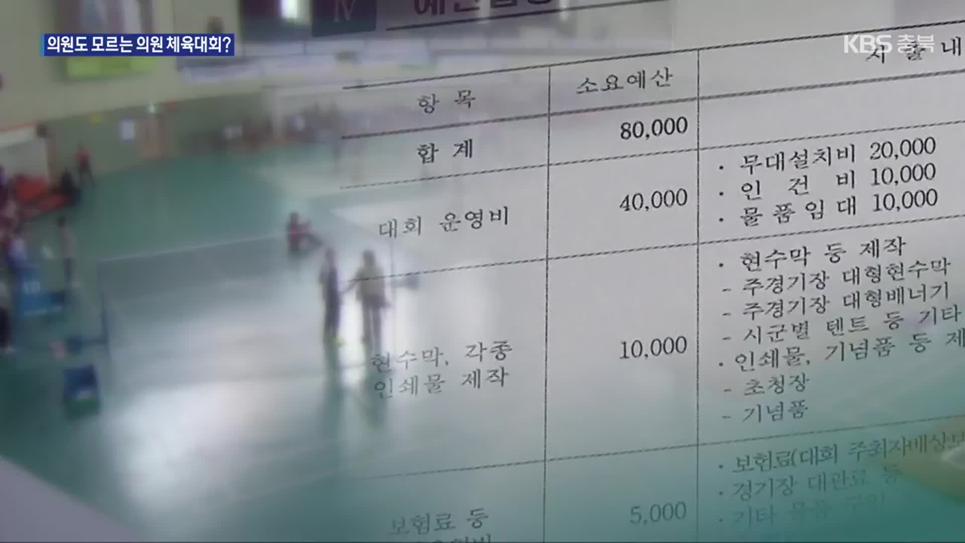 [단독] 충북 시군의원 체육대회에 수천만 원 추경?…셀프 심의 논란도