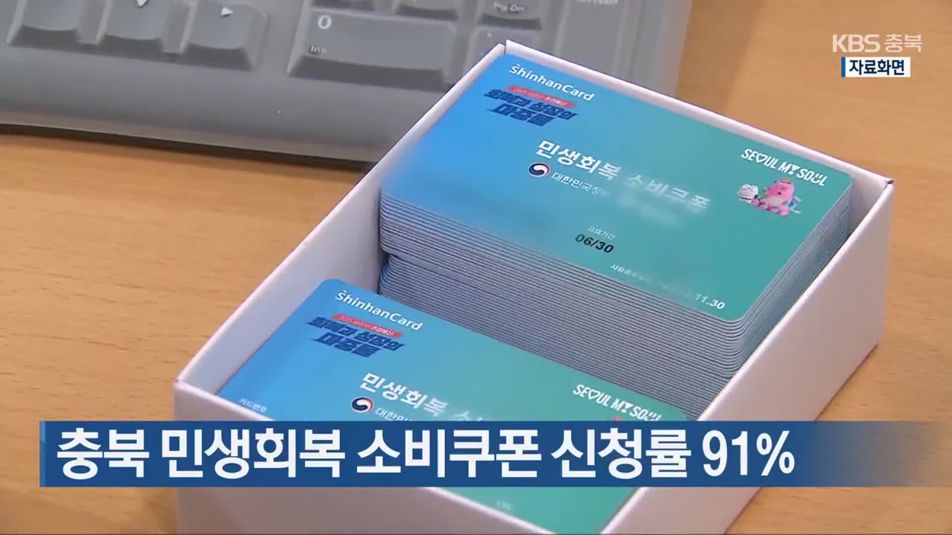 충북 민생회복 소비쿠폰 신청률 91%